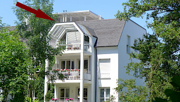 Idyllisches Wohnen mit Dachterrasse am Ringelbachsee